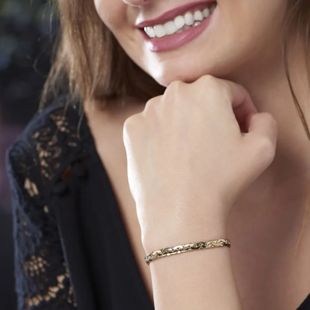 Histoire d'Or Bracelet Ivy Maille Haricot or jaune Outlet