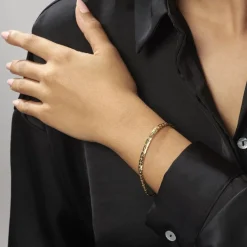 Histoire d'Or Bracelet Ivy Maille Haricot or jaune Sale