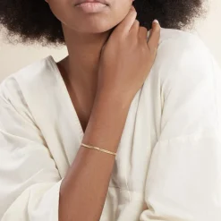 Histoire d'Or Bracelet Izel Maille Anglaise or jaune Discount