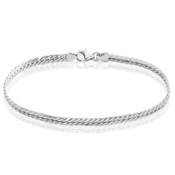 Histoire d'Or Bracelet Izel Maille Anglaise or blanc Best