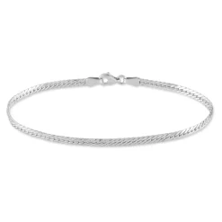 Histoire d'Or Bracelet Izel Maille Anglaise or blanc Outlet