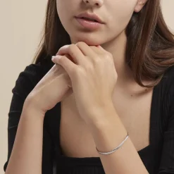 Histoire d'Or Bracelet Izel Maille Anglaise Or Blanc Online