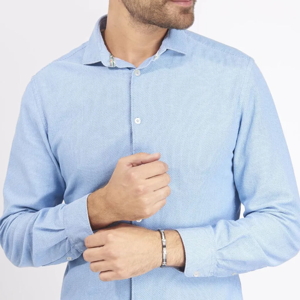 Histoire d'Or Bracelet Jack Acier Blanc Noir Discount