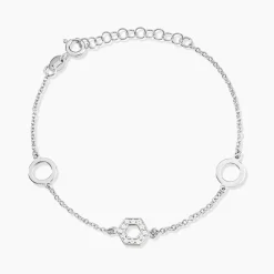 Histoire d'Or Bracelet Jalila Argent Blanc Oxyde De Zirconium Outlet