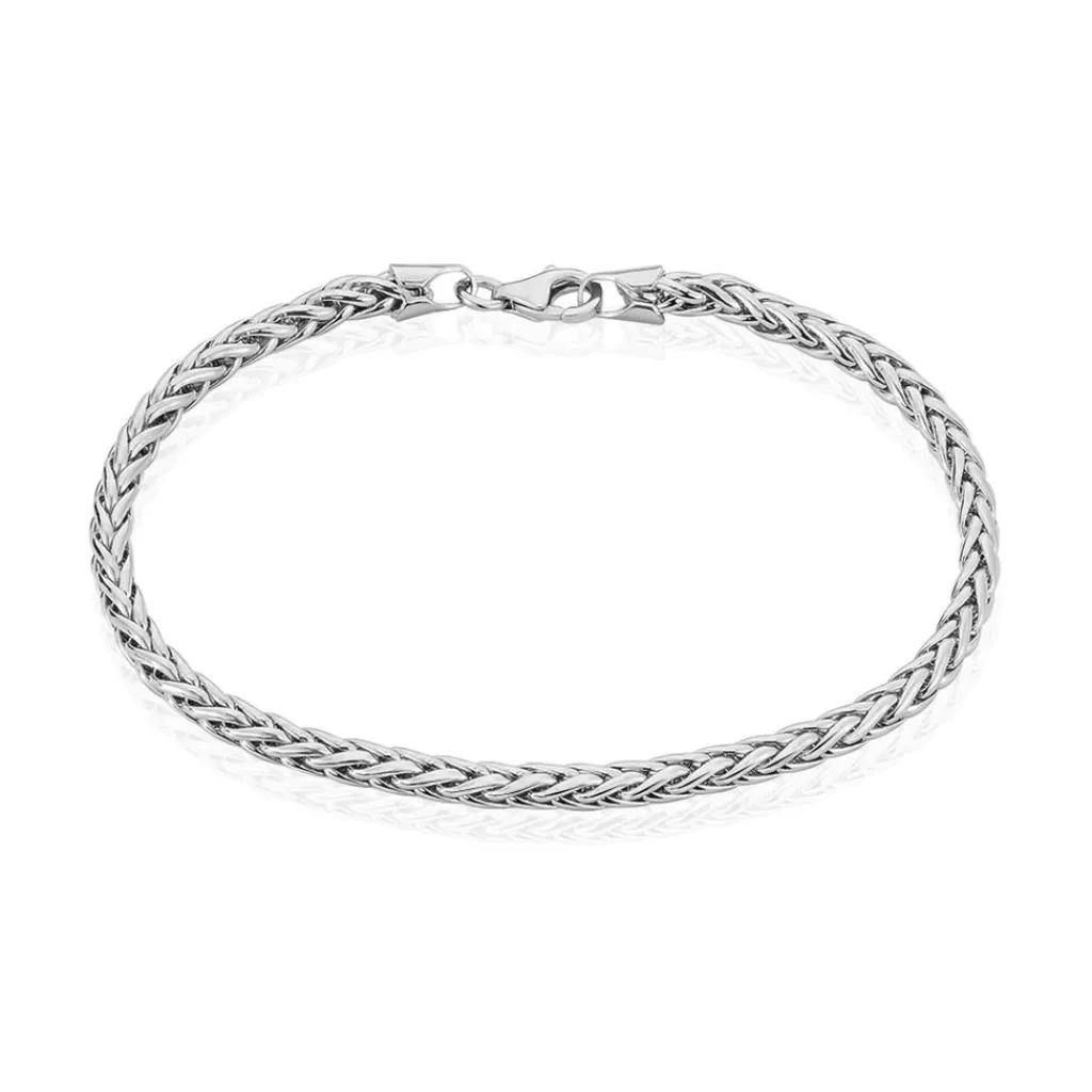 Histoire d'Or Bracelet Jany Maille Palmier Or Blanc Discount