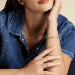 Histoire d'Or Bracelet Jany Maille Palmier or jaune Sale