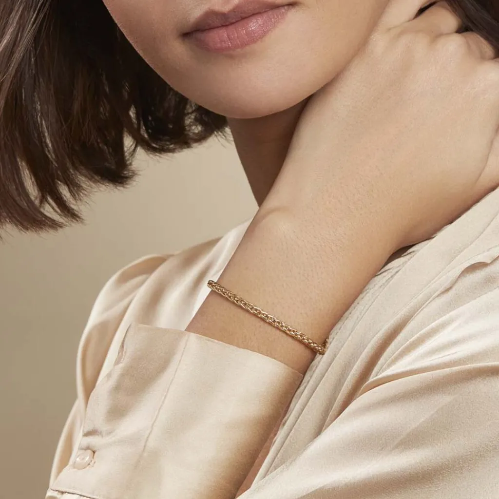 Histoire d'Or Bracelet Jany Maille Palmier or jaune Hot