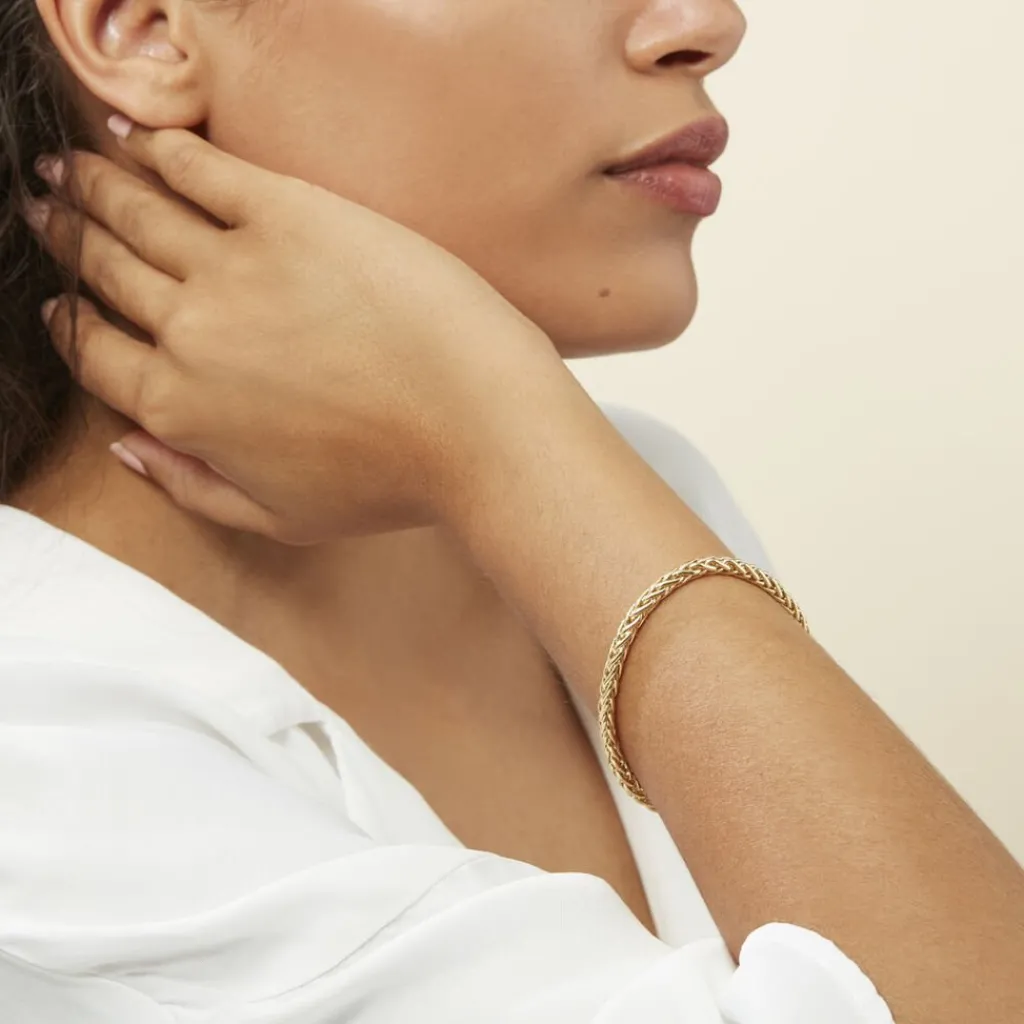 Histoire d'Or Bracelet Jany Maille Palmier or jaune Online