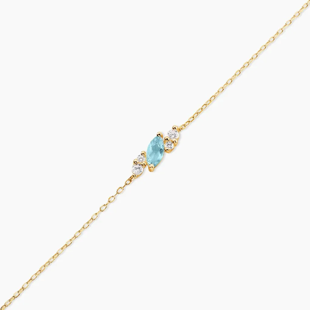 Histoire d'Or Bracelet Jardin Secret Or Jaune Topaze Oxyde De Zirconium Discount