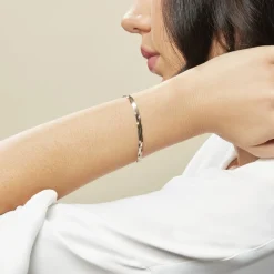 Histoire d'Or Bracelet Jasmin Tresse or tricolore Discount