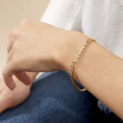 Histoire d'Or Bracelet Jayna Maille Palmier Or Jaune New
