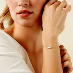 Histoire d'Or Bracelet Jazz Acier Jaune Nacre