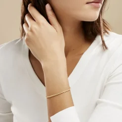 Histoire d'Or Bracelet Jerry Maille Corde Or Jaune Sale