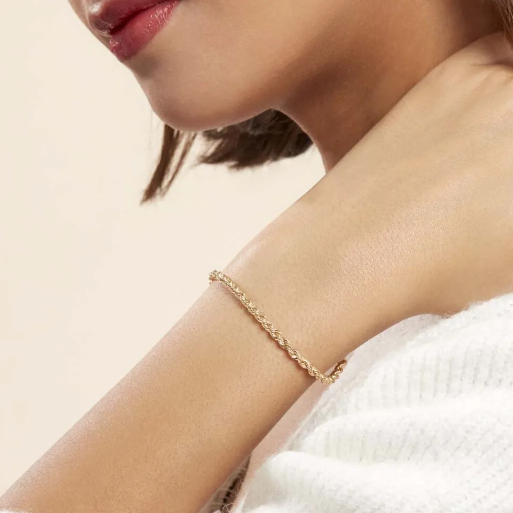 Histoire d'Or Bracelet Jerry Maille Corde Or Jaune Clearance