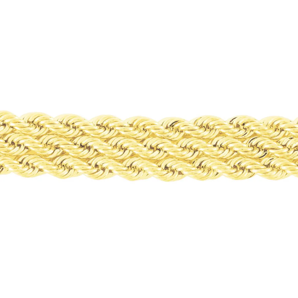 Histoire d'Or Bracelet Jerry Maille Corde 3 Rangs or jaune Best