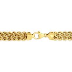 Histoire d'Or Bracelet Jerry Maille Corde 3 Rangs or jaune Best