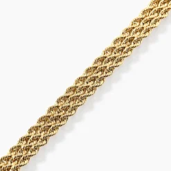 Histoire d'Or Bracelet Jerry Maille Corde 3 Rangs or jaune New