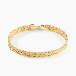 Histoire d'Or Bracelet Jerry Maille Corde 3 Rangs or jaune Sale