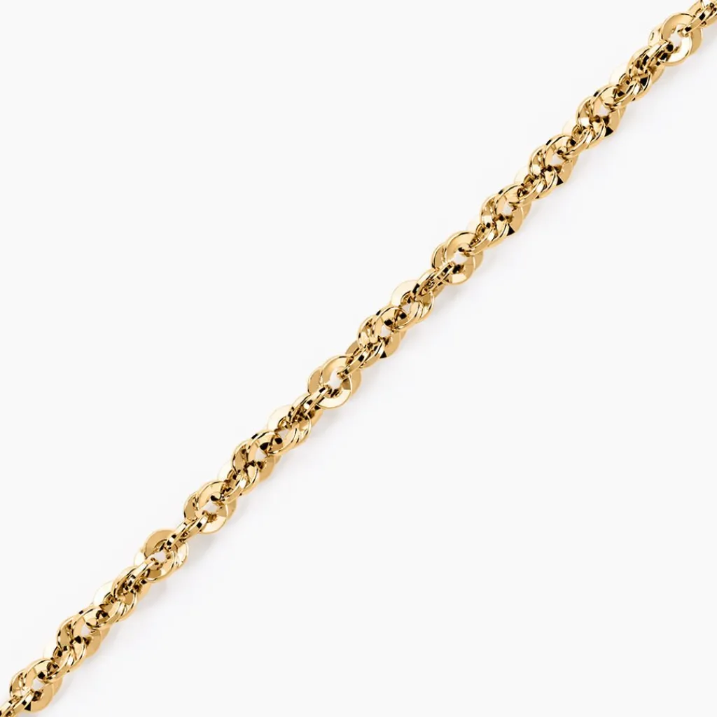 Histoire d'Or Bracelet Jerry Maille Corde Facettée or jaune Best