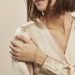 Histoire d'Or Bracelet Jerry Maille Corde or jaune Clearance