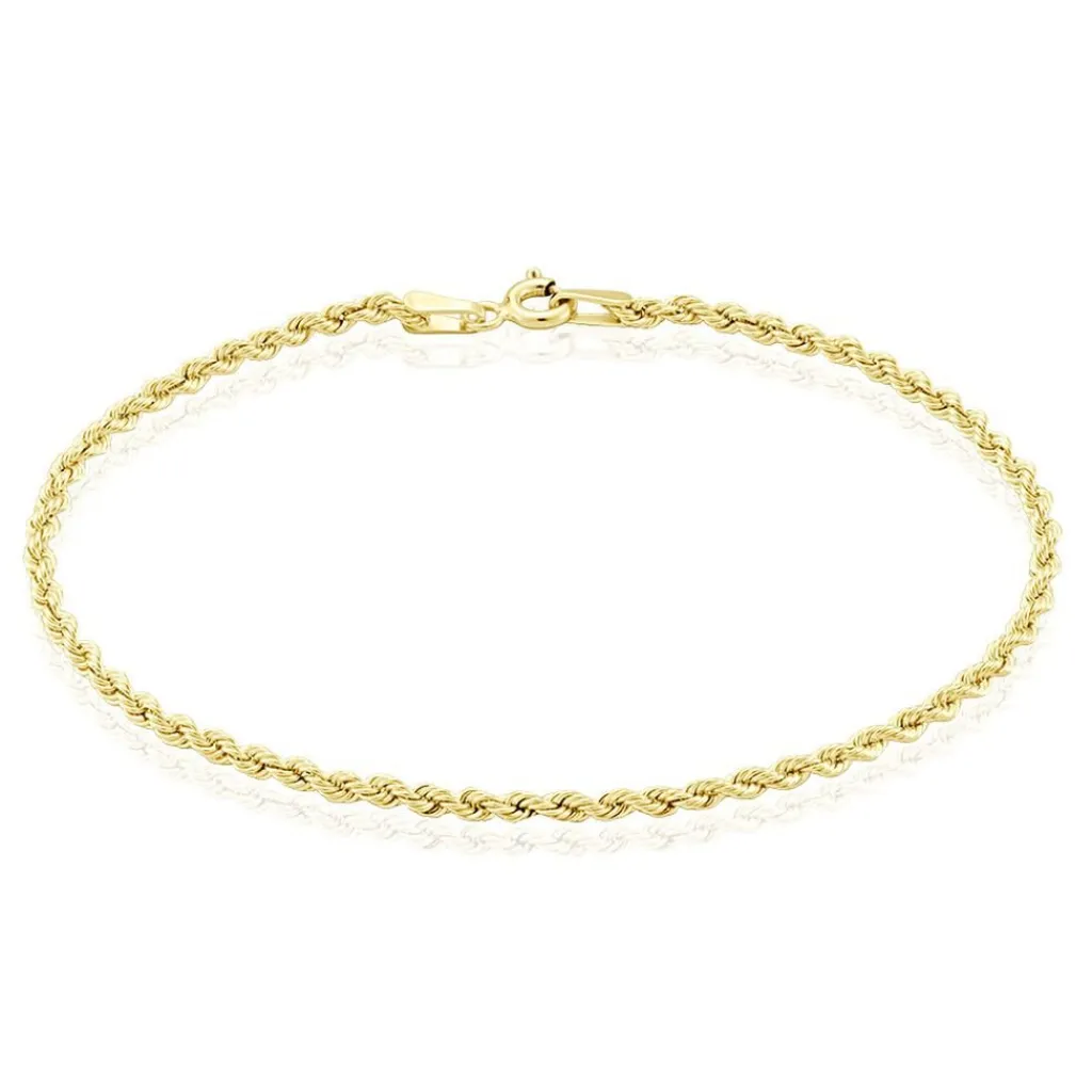 Histoire d'Or Bracelet Jerry Maille Corde or jaune New