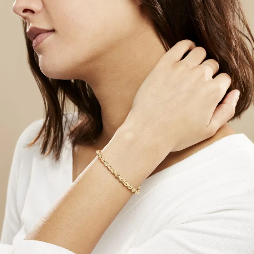 Histoire d'Or Bracelet Jerry Maille Corde or jaune Outlet
