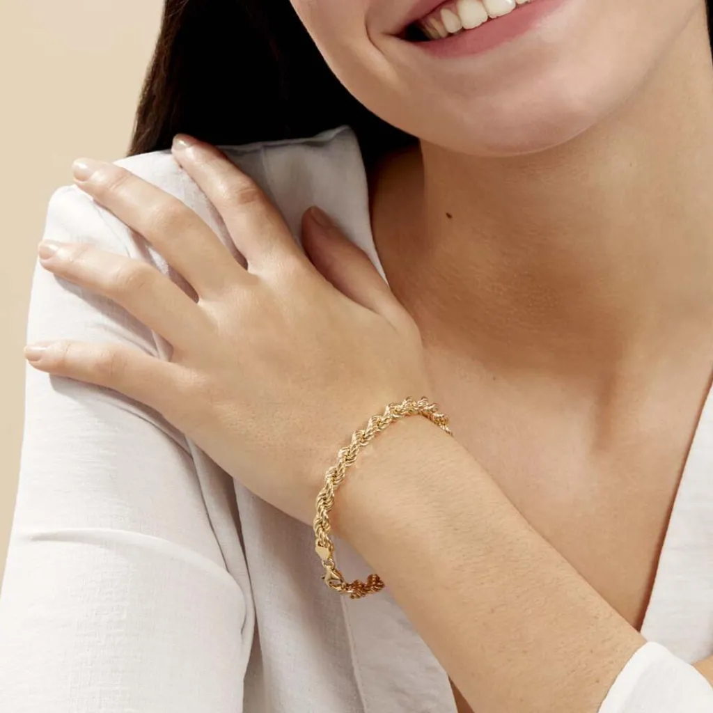Histoire d'Or Bracelet Jerry Maille Corde or jaune Clearance