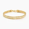 Histoire d'Or Bracelet Jerry Maille Corde Or Jaune Discount