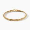 Histoire d'Or Bracelet Jerry Maille Corde 2 Rangs Or Jaune New