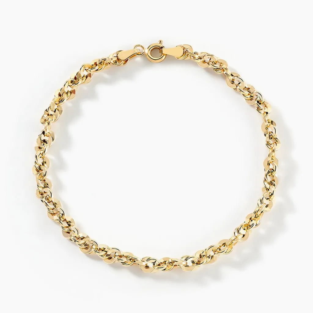 Histoire d'Or Bracelet Jerry Maille Corde Facettée or jaune Clearance