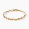 Histoire d'Or Bracelet Jerry Maille Corde 2 Rangs Or Jaune Hot