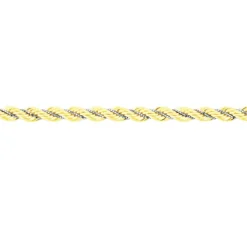 Histoire d'Or Bracelet Jerryenne Maille Corde Et Venitienne Or Bicolore