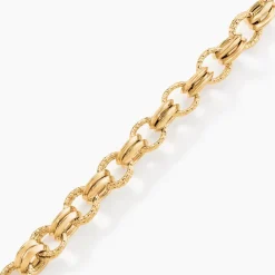 Histoire d'Or Bracelet Joice Maille Alternée Et Godronne or jaune New