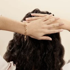 Histoire d'Or Bracelet Joice Maille Alternée Et Godronne Or Jaune Online