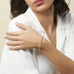 Histoire d'Or Bracelet Jolien Maille Spiga or jaune Clearance