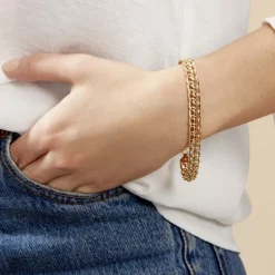 Histoire d'Or Bracelet Joline Maille Russe Or Jaune Discount