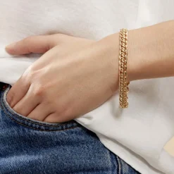 Histoire d'Or Bracelet Joline Maille Russe Or Jaune Discount