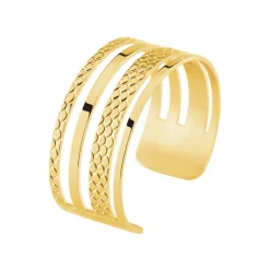 Histoire d'Or Bracelet Jonc Abram Acier Jaune acier doré New