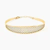 Histoire d'Or Bracelet Jonc Adonijah Or Bicolore Outlet