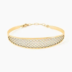 Histoire d'Or Bracelet Jonc Adonijah Or Bicolore Outlet