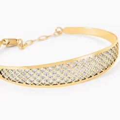 Histoire d'Or Bracelet Jonc Adonijah Or Bicolore Outlet