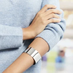 Histoire d'Or Bracelet Jonc Aissa Acier Blanc acier argenté New