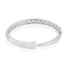 LAETIZIA Bracelet Jonc Andie Argent Blanc Oxyde De Zirconium Sale