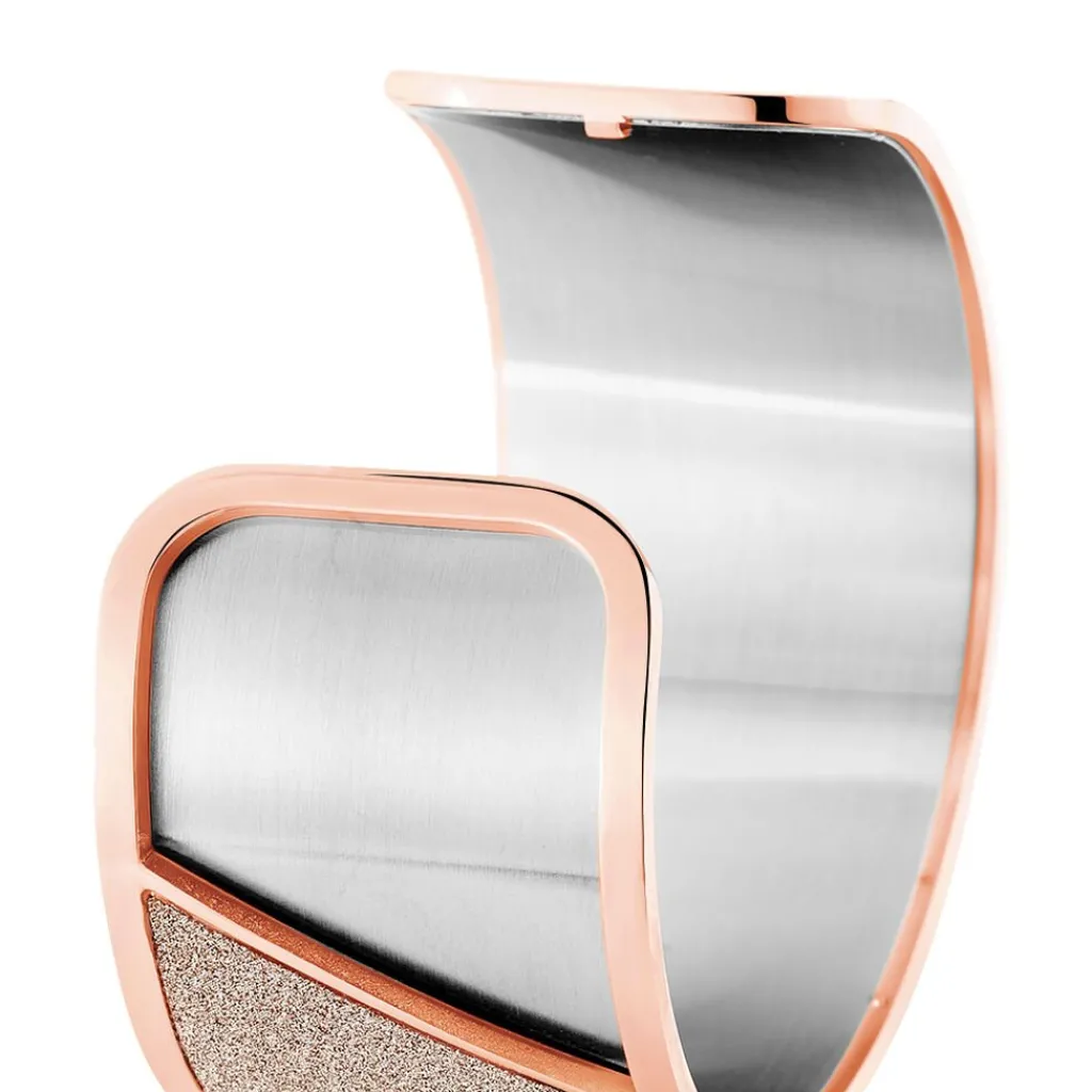 IMAGINE Bracelet Jonc Andrina Acier Rose Hot