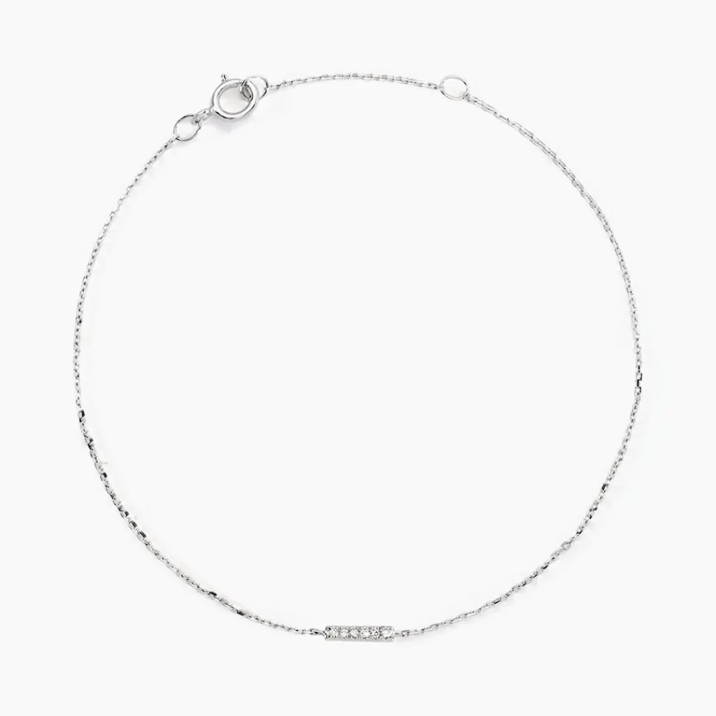 Histoire d'Or Bracelet Jonc Aprhodisia Blanc Diamant Blanc Best