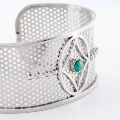 IMAGINE Bracelet Jonc Audreanne Acier Blanc Pierre De Synthese Online