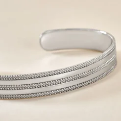 Histoire d'Or Bracelet Jonc Ayo Argent Blanc New