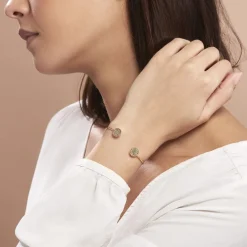 Histoire d'Or Bracelet Jonc Blanka Plaqué Or Jaune Sale