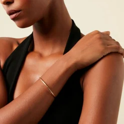 Histoire d'Or Bracelet Jonc Bohemian Plaqué Or Jaune New