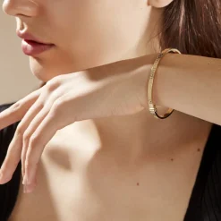 Histoire d'Or Bracelet Jonc Capucina Grec Or Jaune Best